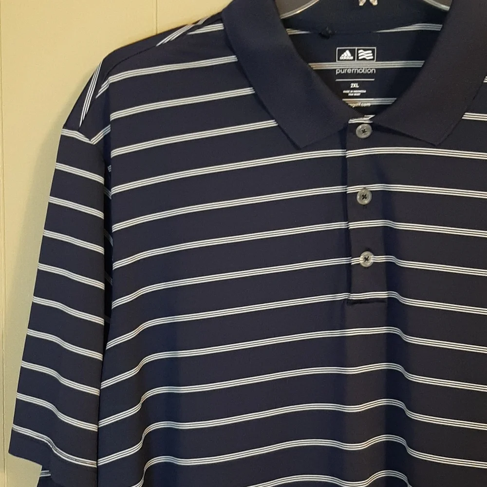 Adidas Men's Size XXL Pure Motion Short Sleeve Polo Shirt Golf Casual